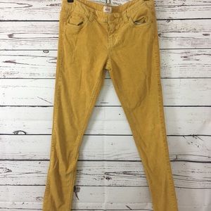 Skinny mossimo cords in mustard yellow